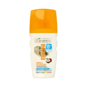 Bielenda BIKINI Kokosowa mgiełka do opalania twarz+włosy SPF15 150ml