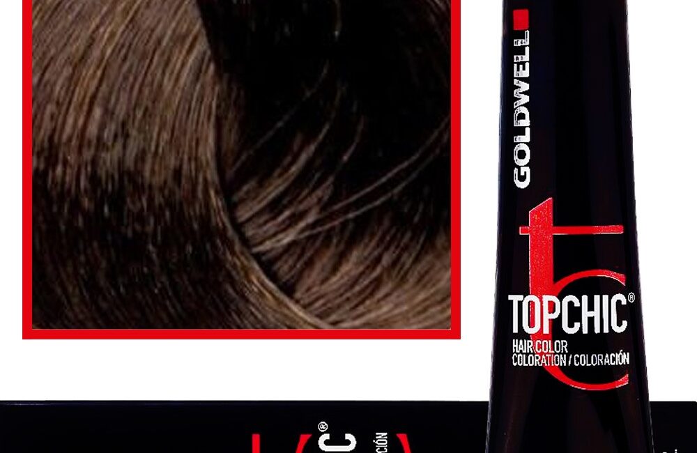 Goldwell Topchic - profesjonalna farba do włosów, 60ml 8-NA Jasny Naturalny Popielaty Blond