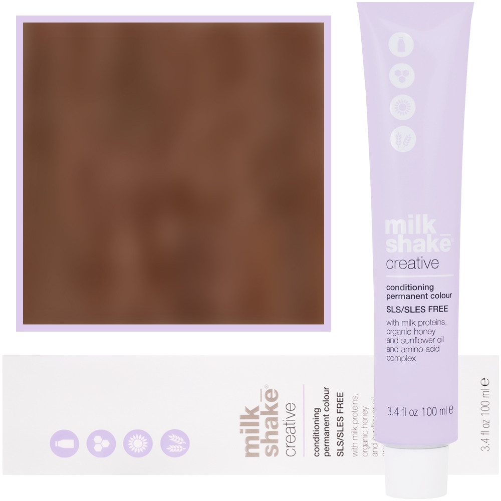 Milk Shake Creative – farba do włosów, pełna paleta kolorów, 100ml 7,84 | 7BC || Średni Brązowy Miedziany Blond