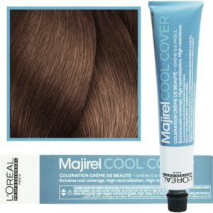 Loreal Majirel Cool Cover - farba zimne odcienie chłodnych blondów, 50ml 7.82 Blond Mokka Opalizujący
