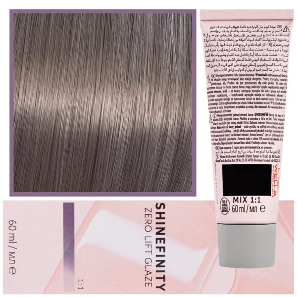 Wella Shinefinity Zero Lift Glaze - profesjonalna farba do włosów, 60ml 06/71 | Ciemny Brązowy Popielaty Blond