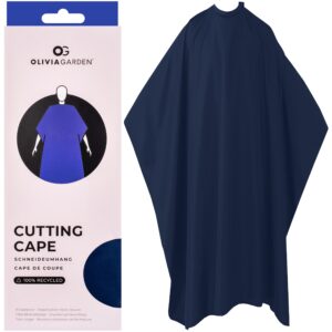 Olivia Garden Cutting Cape - ekologiczna peleryna fryzjerska, różne kolory Blue | Niebieski