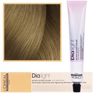 Loreal Dia Light - profesjonalna farba do włosów, 50ml 8.3 Jasny Blond Złocisty