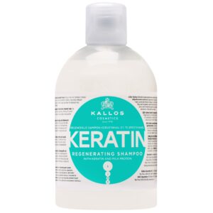 Kallos Keratin Shampoo - szampon do włosów z keratyną ulatwiający prostowanie, 1000ml