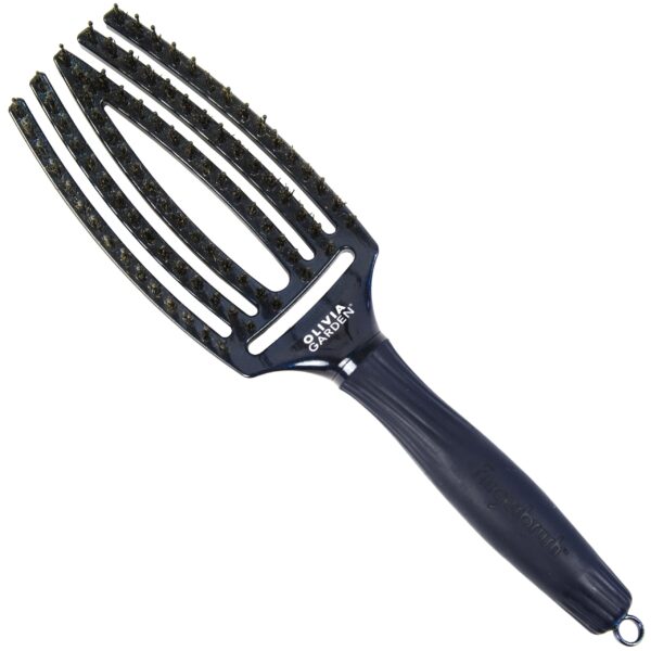 Olivia Garden Finger Brush Medium Midnight Desert - szczotka do rozczesywania włosów Blue Sapphire | Niebieski Szafir