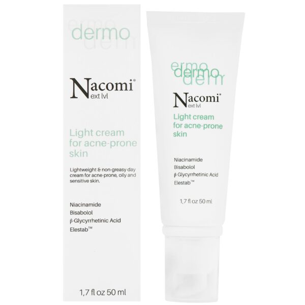 Nacomi Next Level Dermo - lekki krem do cery trądzikowej, 50ml