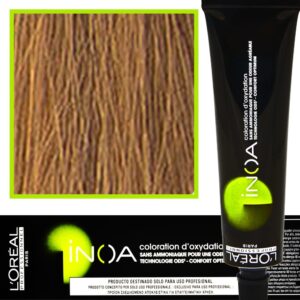 Loreal Inoa farba do włosów głęboki i trwały kolor dodatkowa ochrona włosa 60 ml 7.31 Blond Złocisto - Popielaty
