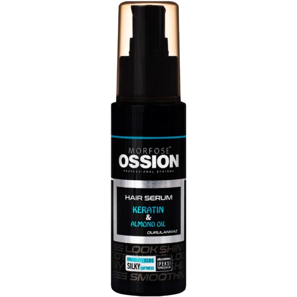 Morfose Ossion Hair Serum Keratin & Almond Oil – keratynowe serum do włosów zniszczonych, 75 ml