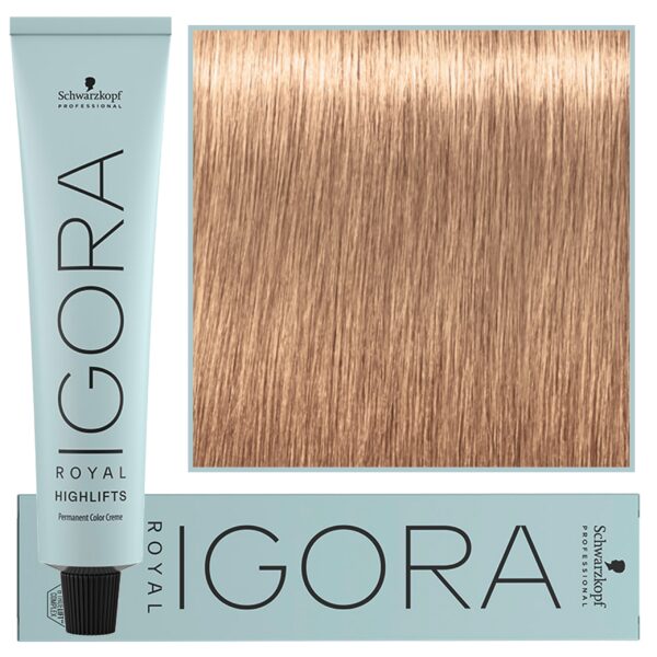 Schwarzkopf Professional Igora Royal Highlifts - farba do włosów o rozjaśniającej formule, 60ml 10-49 | Ultra Blond Beżowo Fioletowy
