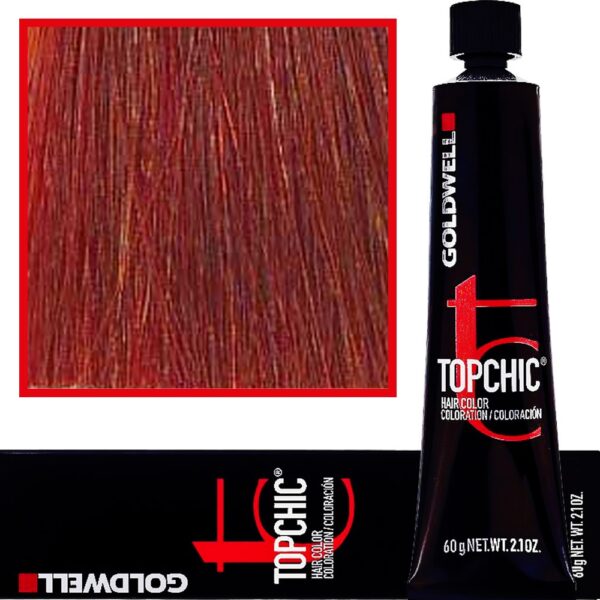 Goldwell Topchic - profesjonalna farba do włosów, 60ml 7-RR-MAX Soczysta Czerwień
