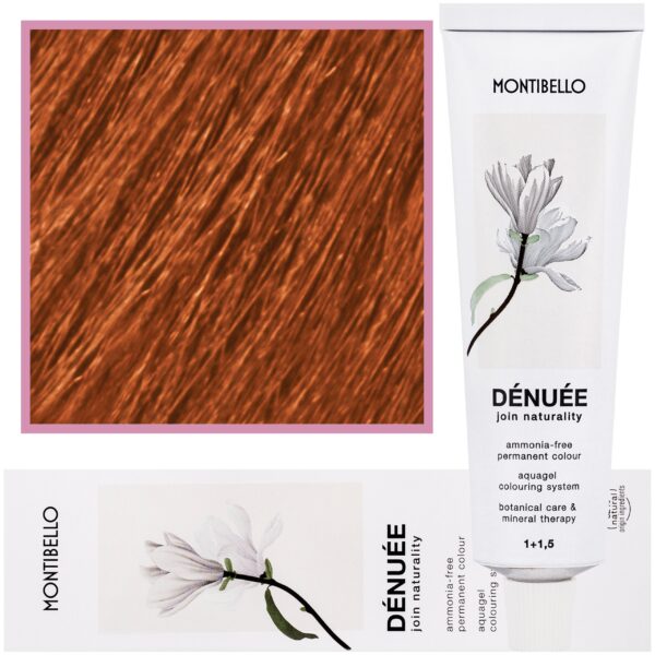 Montibello Denuee – naturalna wegańska farba do włosów bez amoniaku, 60 ml 9,43 | Złoty-Miedziany Bardzo Jasny Blond
