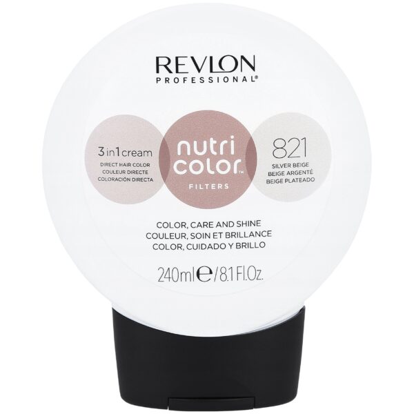 Revlon Nutri Color Mask - Maska koloryzująca do włosów, 240ml 821 Srebrny Beż