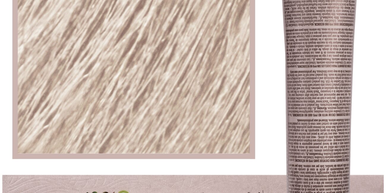 Echosline Echos Color Colouring Cream - wegańska farba do włosów, 100ml ICE 10,0 | Zimny Naturalny Platynowy Blond