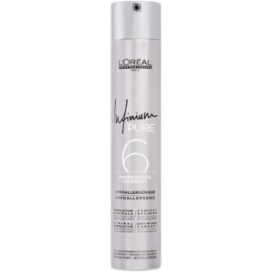 Loreal Infinium Pure 4 Extra Strong - lakier bezzapachowy dodaje blasku i objętości, 500ml
