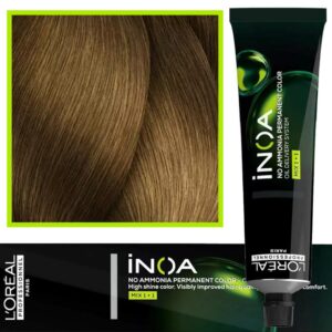 Loreal Inoa farba do włosów głęboki i trwały kolor dodatkowa ochrona włosa 60 ml 7.3 Fundament Blond Złocisty
