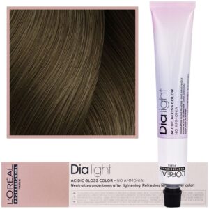 Loreal Dia Light - profesjonalna farba do włosów, 50ml 7.13 Blond Popielato-Złocisty