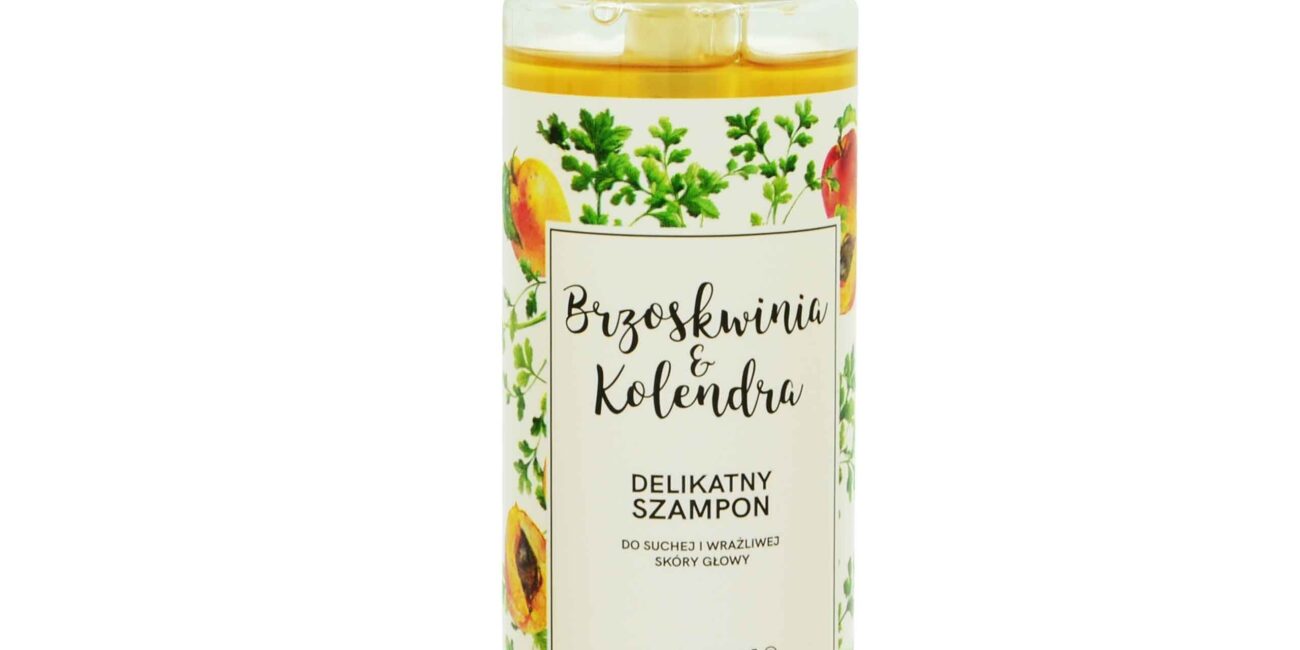 Anwen Brzoskwinia i Kolendra delikatny szampon do włosów 200ml