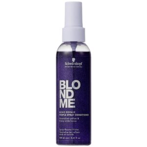 Schwarzkopf BlondMe Bond Repair - fioletowa odżywka do włosów blond w sprayu, 150ml