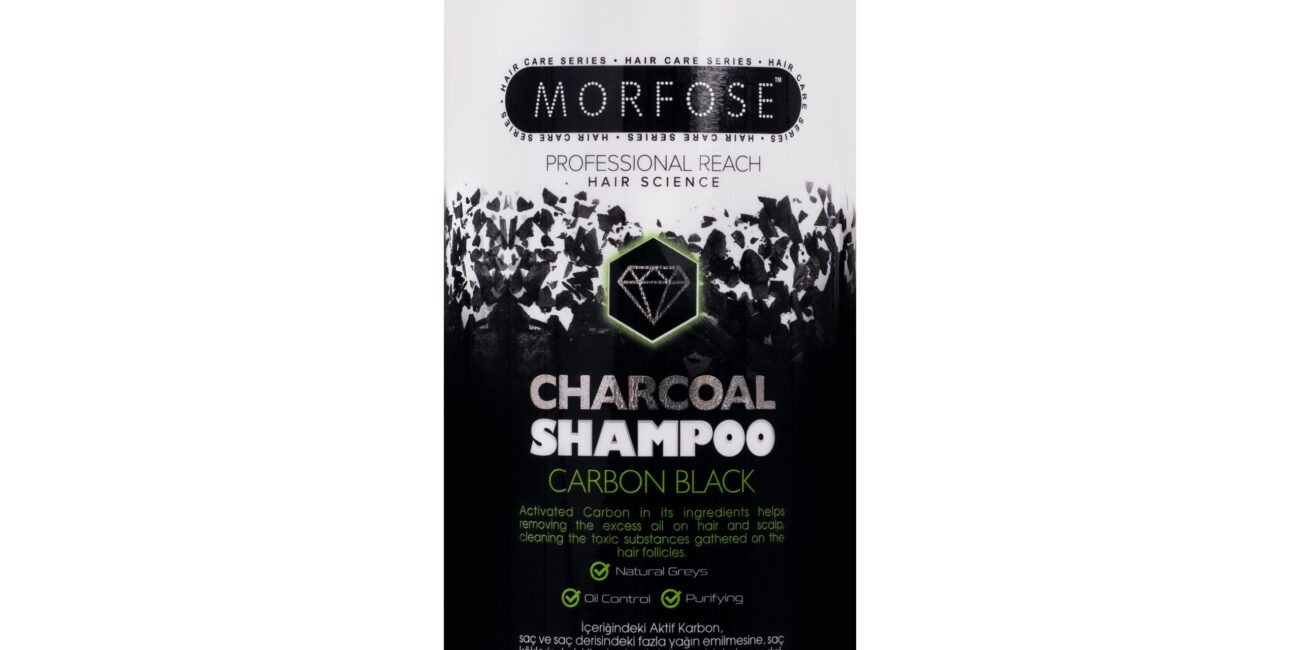 Morfose Charcoal Shampoo Carbon Black - szampon bez SLS z węglem aktywnym, 1000ml