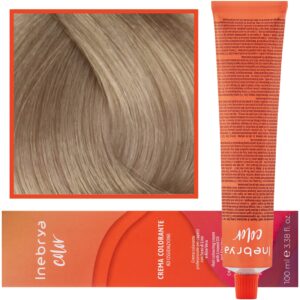 Inebrya Color - farba krem koloryzujący do włosów, 100ml 9/1 | Bardzo Jasny Popielaty Blond