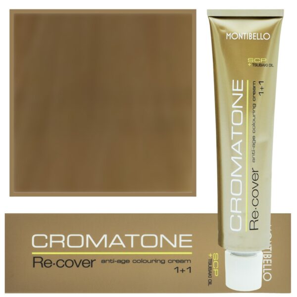 Montibello Cromatone Recover, farba do włosów siwych, 60ml 8,0 | Natural Light Blonde