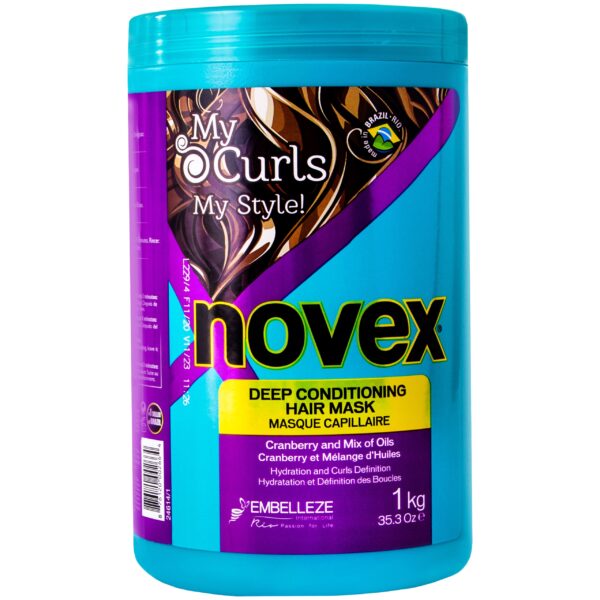 Novex My Curls My Style Mask - głęboko odżywcza maska do włosów kręconych i fal 1kg