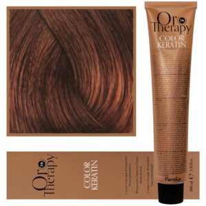 Fanola Oro Therapy - farba do włosów bez amoniaku, pełna paleta kolorów 6,34 | Ciemny Złoty Miedziany Blond