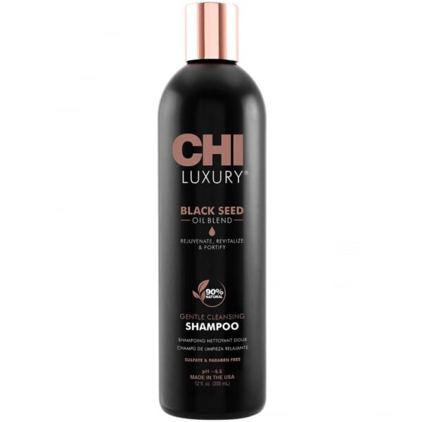 CHI Luxury Black Seed Oil - szampon oczyszczający do włosów z czarnuszką, 355ml