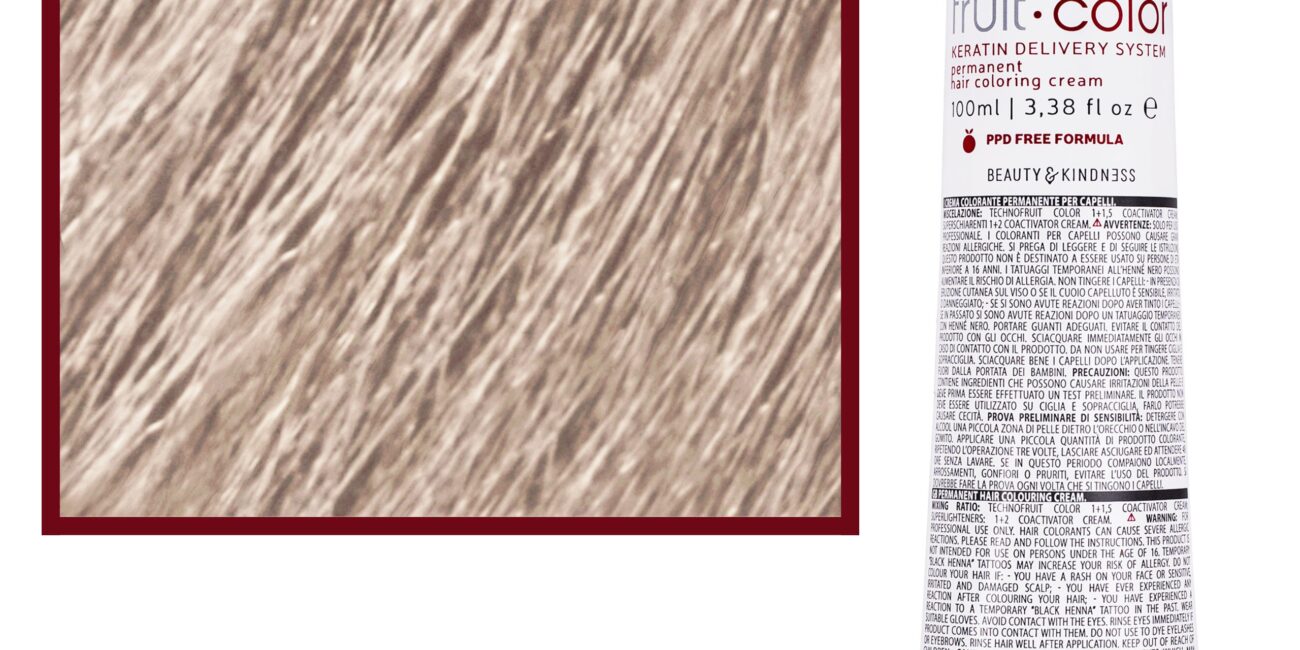 Alter Ego Technofruit Color – farba z keratyną do trwałej koloryzacji włosów, 100ml 11/1 | Super Jasny Blond Popielaty