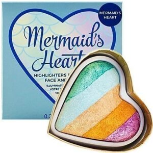 Makeup Revolution I Heart Makeup Mermaid's Heart, wypiekany rozświetlacz do twarzy 10g