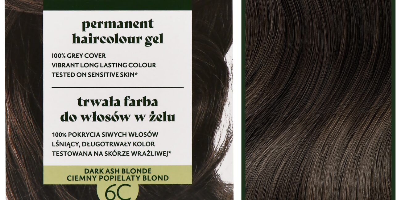 Herbatint Permanent Haircolour Gel – trwała, ziołowa farba do włosów w żelu, 170ml 6C | Ciemny Popielaty Blond