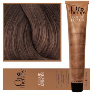 Fanola Oro Therapy - farba do włosów bez amoniaku, pełna paleta kolorów 6,31 | Ciemny Piaskowy Blond