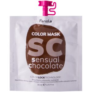 Fanola Color Mask koloryzująca maska do włosów, różne kolory 30ml Sensual Chocolate