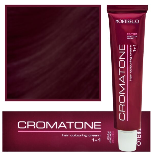 Montibello Cromatone farba profesjonalna trwała koloryzacja, 60ml 5,8 | Purpurowy Jasny Brąz
