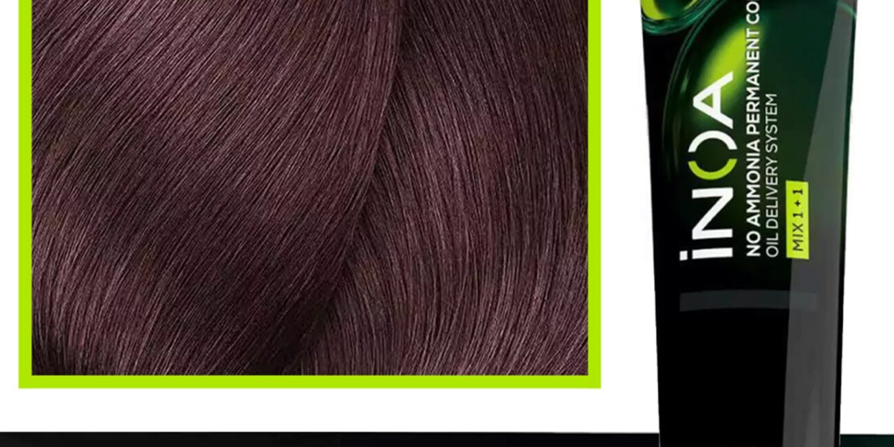 Loreal Inoa farba do włosów głęboki i trwały kolor dodatkowa ochrona włosa 60 ml 5.26 Jasny Brąz Opalizująco-Czerwony