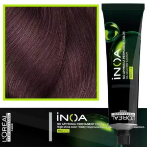Loreal Inoa farba do włosów głęboki i trwały kolor dodatkowa ochrona włosa 60 ml 5.26 Jasny Brąz Opalizująco-Czerwony