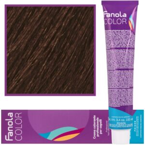 Fanola Crema Color farba - profesjonalny krem koloryzujący, 100 ml 6.03 | Ciepły Ciemny Blond