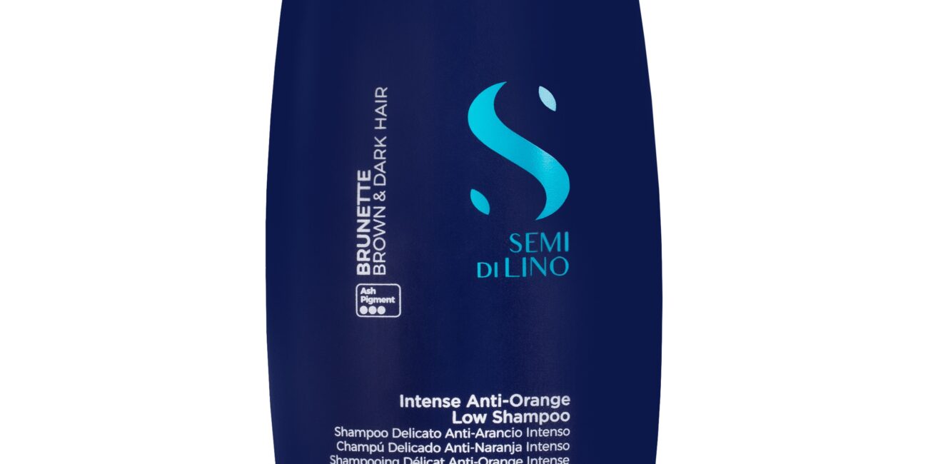 Alfaparf Semi Di Lino Brunette Anti-Orange – szampon do włosów brązowych i ciemnych, 1000ml