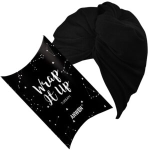 Anwen Turban Wrap it Up czarny