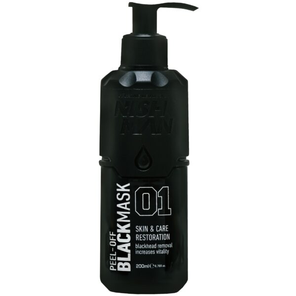 Nishman Peel-Off Black Mask Restoration 01 - maska na twarz do skóry trądzikowej, 200ml