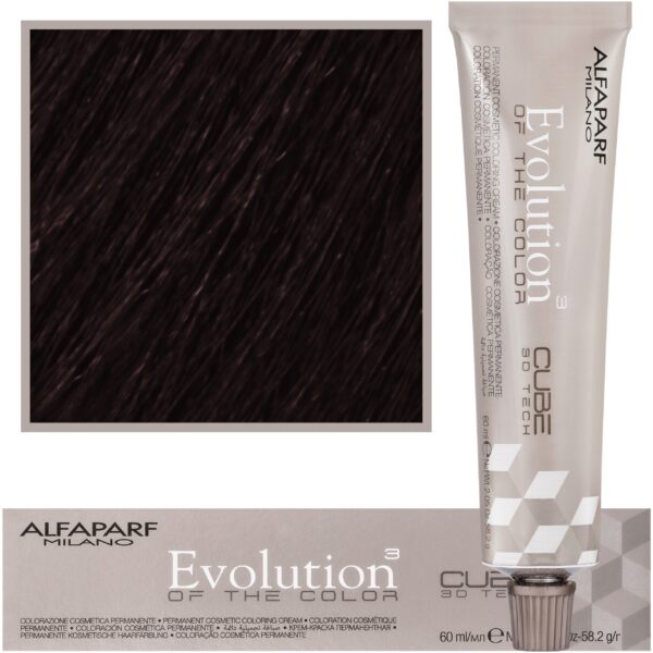 Alfaparf Evolution - farba do włosów 60ml cała paleta 4 NB | Średni ciepły naturalny brąz