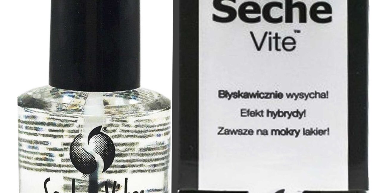 Seche VITE dry fast top coat, szybkoschnący utwardzacz do lakieru 14ml