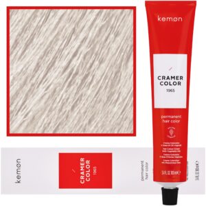 Kemon Cramer Color – kremowa farba do włosów z olejem kokosowym, 100ml 1008 | Perłowy Ultra-Rozjaśniacz