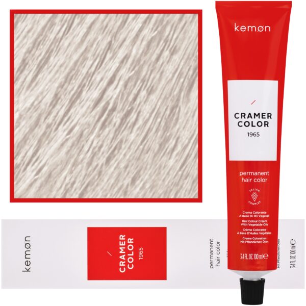 Kemon Cramer Color – kremowa farba do włosów z olejem kokosowym, 100ml 1008 | Perłowy Ultra-Rozjaśniacz