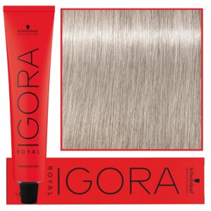 Schwarzkopf Professional Igora Royal - trwała farba do włosów o innowacyjnej formule, 60ml 9,5-1 | Pastelowy Cendre