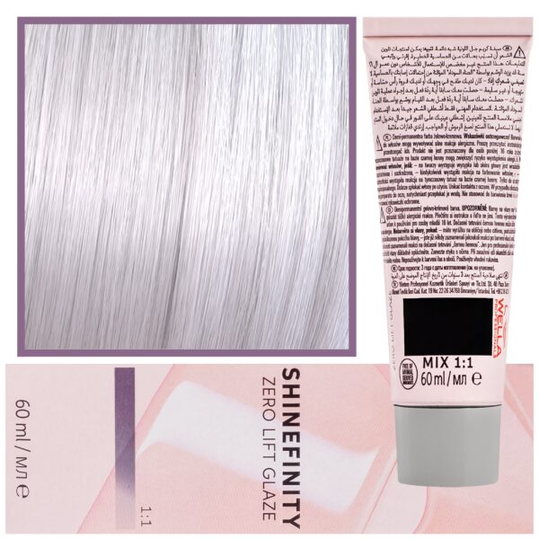 Wella Shinefinity Zero Lift Glaze - profesjonalna farba do włosów, 60ml 09/81 | Bardzo Jasny Perłowy Popielaty Blond