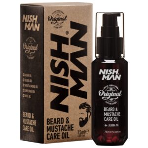 Nishman Beard&Mustache Care Oil - olejek do brody i wąsów, 75ml