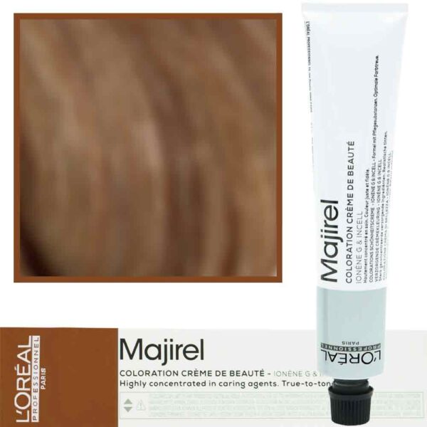 Loreal Majirel - profesjonalna farba do włosów, paleta kolorów, 50ml 8.8 Jasny Blond Mokka