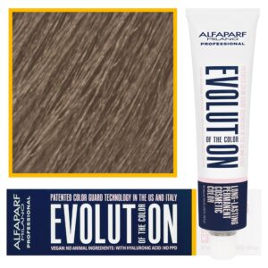 Alfaparf Evolution - wegańska farba do koloryzacji włosów, 60ml 8,13 | Jasny Popielaty Złocisty Blond