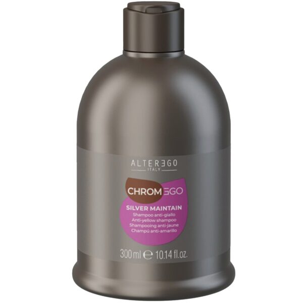 Alter Ego ChromEgo Silver Maintain Shampoo - ochładzający kolor szampon do włosów blond, 300ml